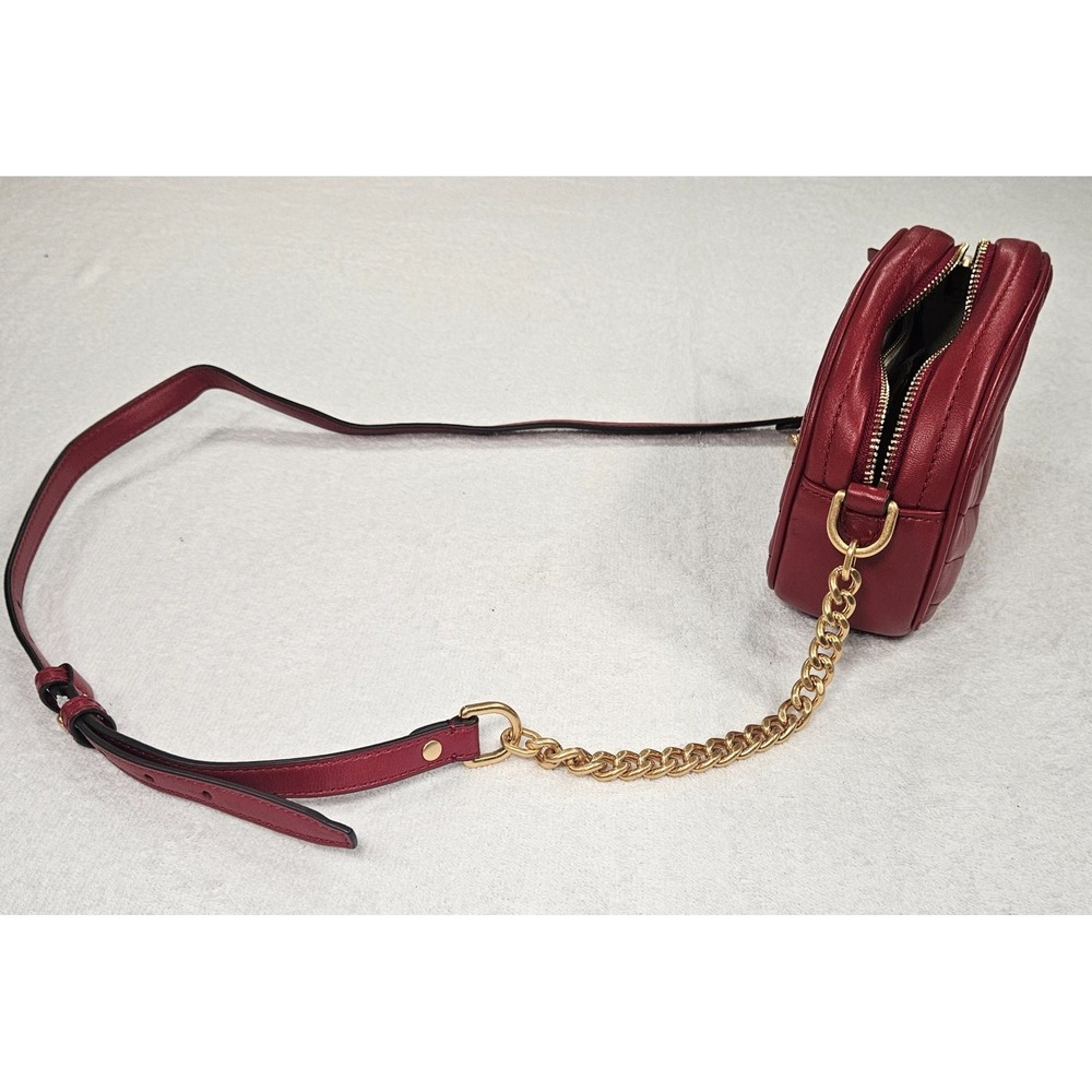 Tory Burch Fleming Soft Camera Bag – Red Quilted Leather – Gold Hardware - Picture 5 of 11